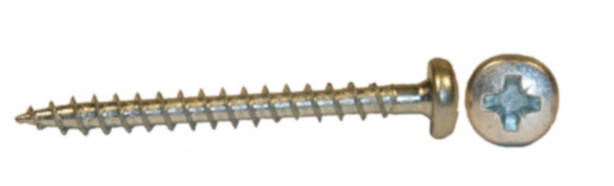 Universalskrue TKX PZ Panhode elforzinket - Treskr 5.0X40 EZ PAN PZ elforzinket panhode STAFA