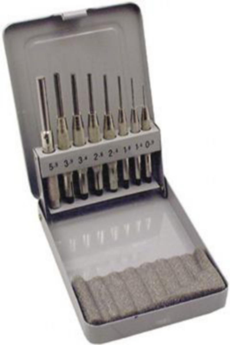 Dorer med styrehylse i sett - Dorsett med styrehylse 0.9-5.9mm 8stk dor