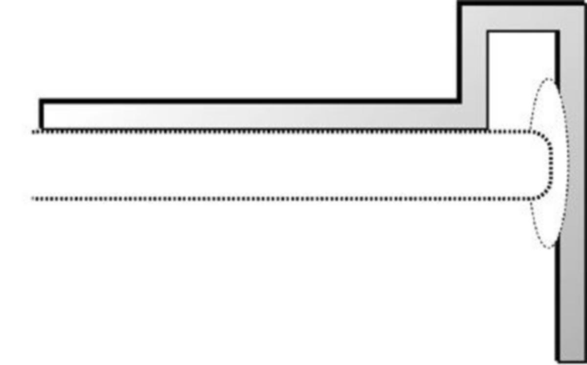 Flensvinkel Carl Fritz - Flensvinkel 400mm stål polert