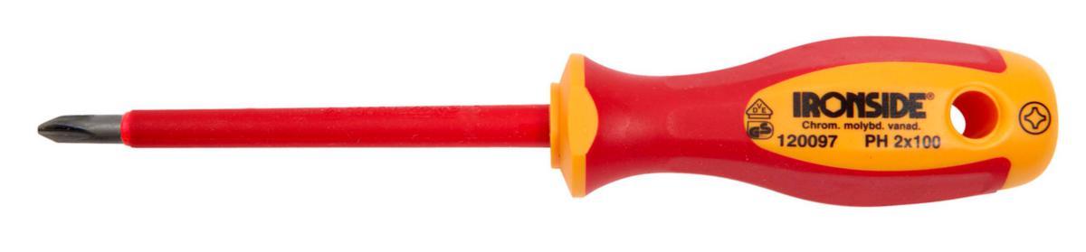 Skrutrekker Isolert Ironside 1000V/VDE PH - Skrutrekker 1000V/VDE PH2 Ironside 100mm 120197