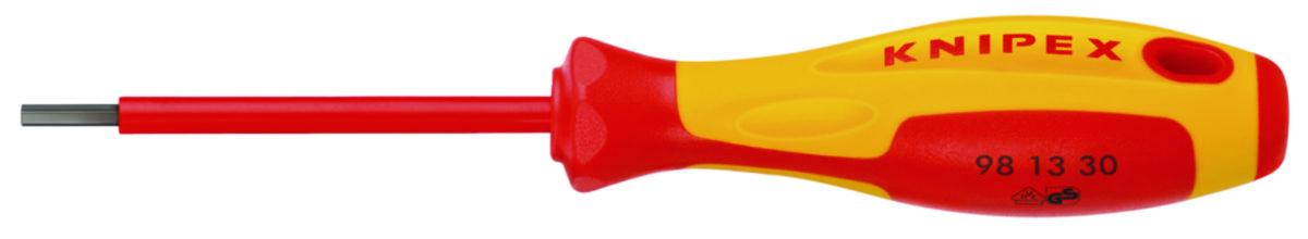 Sekskantskrutrekker Knipex 9813 1000V - Skrutrekker 9813 sekskant Knipex 182mm 9813-50 1000V VDE