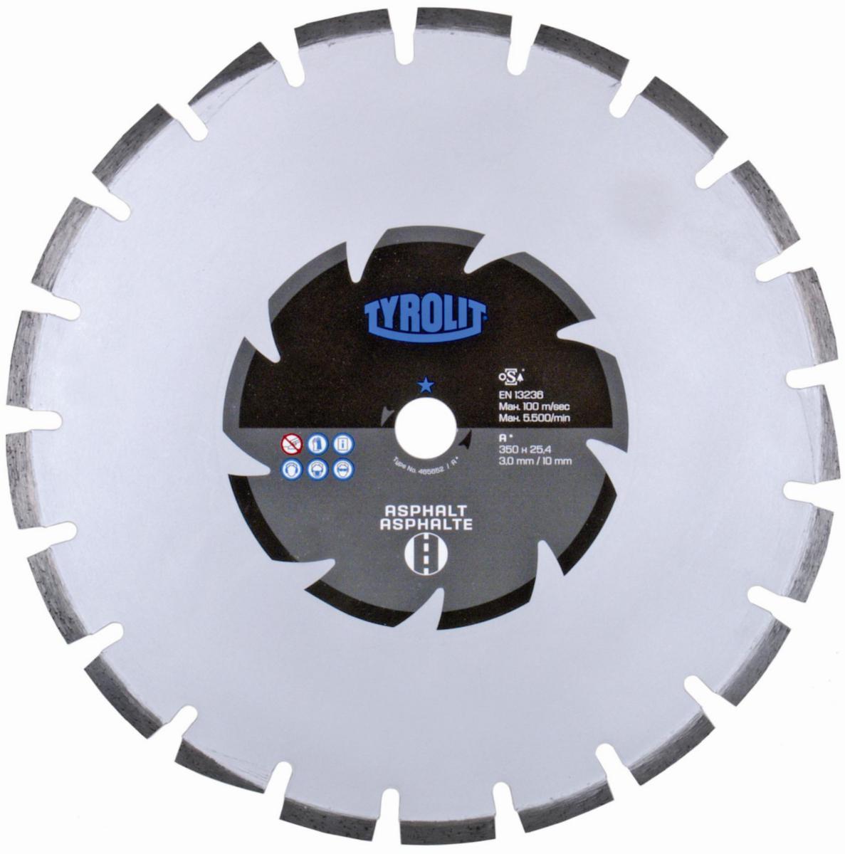 Diamantkappeskive Tyrolit Basic* DCA C1SW - Diamantkappeskive Basic DCA Tyrolit Ø300X2.8X20 asfalt