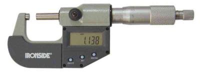 Mikrometer Digitalt IP 54 Ironside 0-25mm 151222
