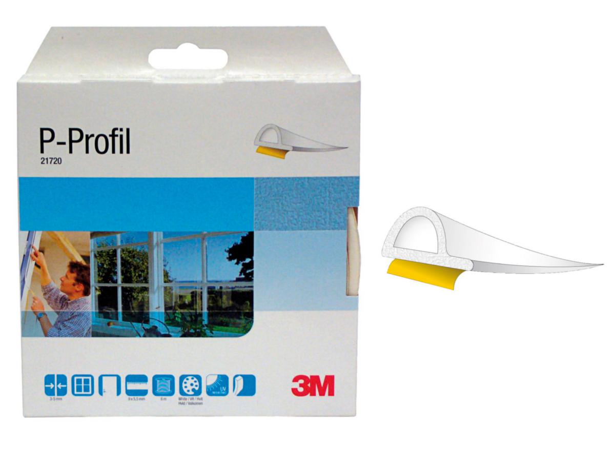 Tetningslist 3M P-Profil - Tetningslist P-profil EPDM 3M 21741 5.5mmX9mmX24m brun