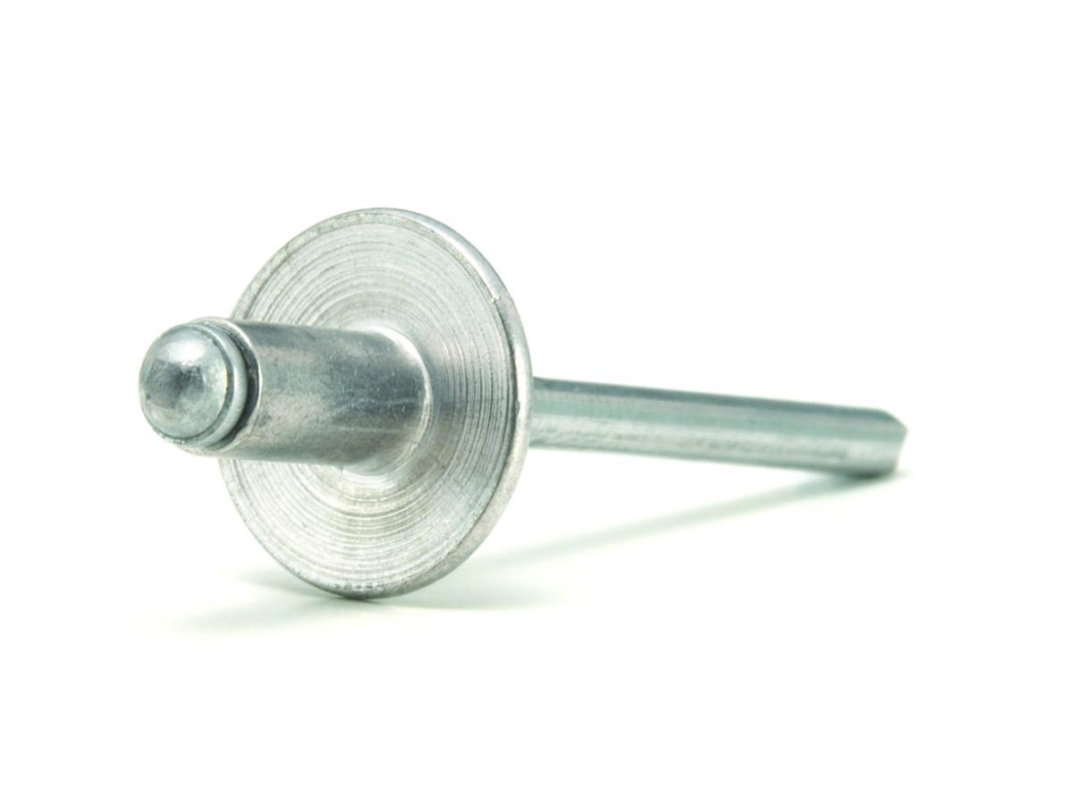 POP-nagle standard "stort hode" aluminium - Popnagle TAP/D625BSLF 4.8X25.5 alum/stål 500pk Emhart
