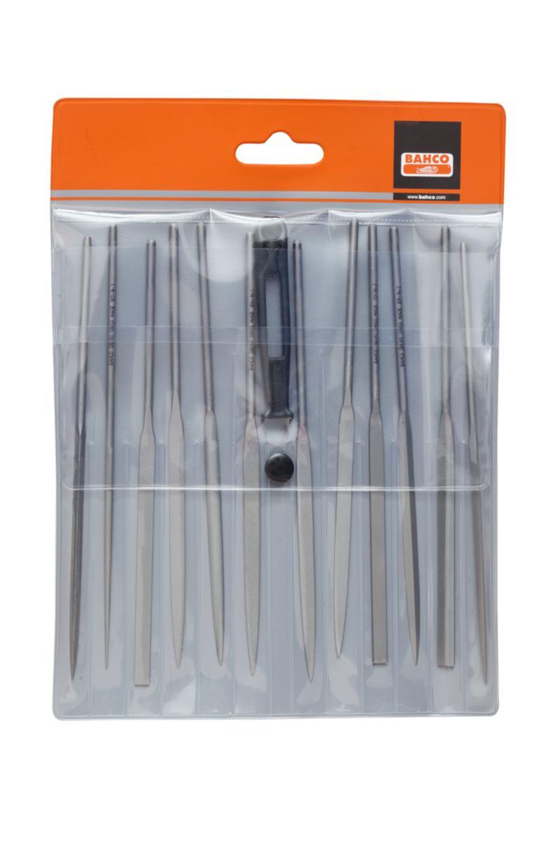 Nålfilsett Bahco 472 - Nålfilsett 2-472 med ett skaft Bahco 160mm 12 filer medium