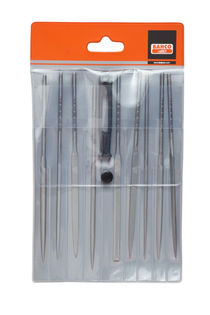 Nålfilsett Bahco 471 - Nålfilsett 2-471 med ett skaft Bahco 160mm 9 filer medium