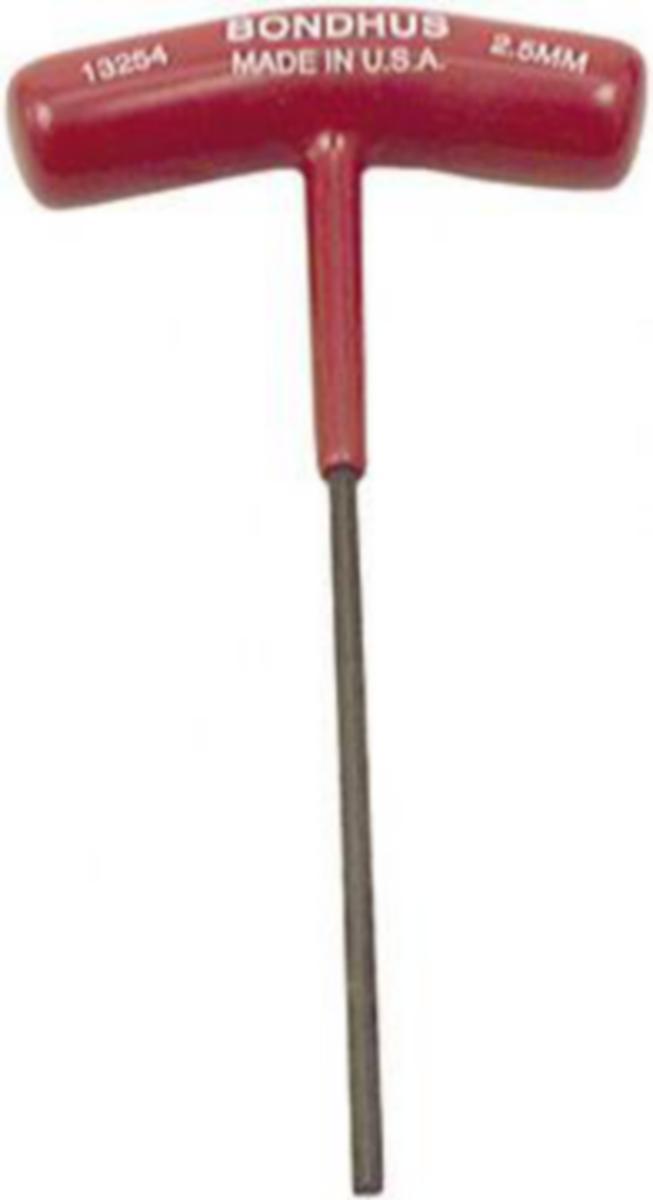 T-nøkkel Bondhus Sekskant - Sekskantnøkkel T-håndtak Bondhus 2.5X172mm