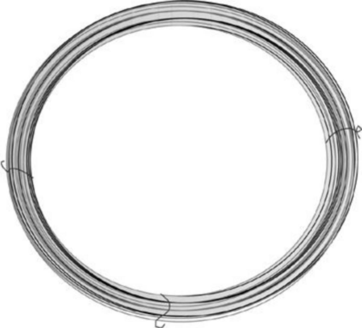 Pianotråd i ring - Pianotråd blank upolert 2.00mmX20m 500g ring