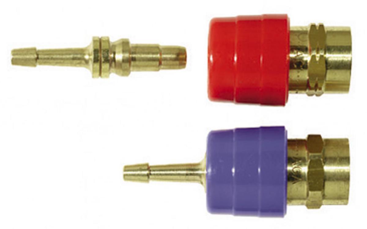 Hurtigkobling og slangekobling AGA - Hurtigkoblingsett oksygen Aga hann-/hunndel Ø5.0mm