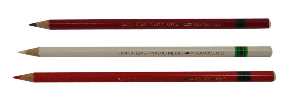 Merkeblyant Stabilo for metall - Merkeblyant f/ Metall Rød Stabilo 8040