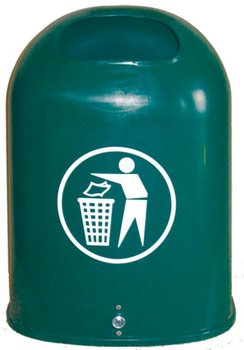 Papirkurv Otto - Papirkurv HH2000 42L grønn Otto 580X430X275mm polyeten