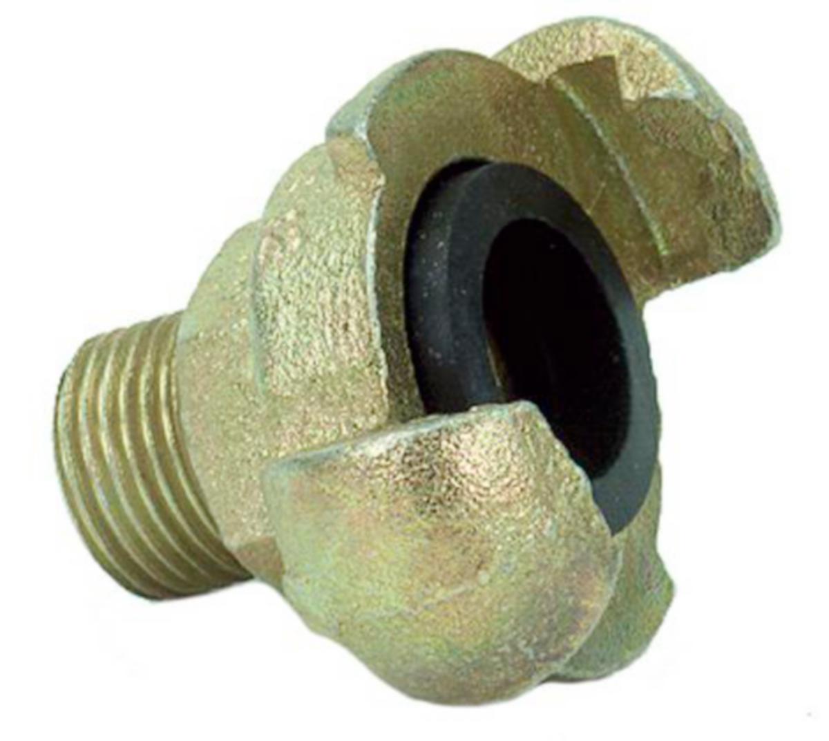 Klokobling trykkluft adusergods m/utvendige gjenger - Klokupling R 1/2" utvendig IP Adusert