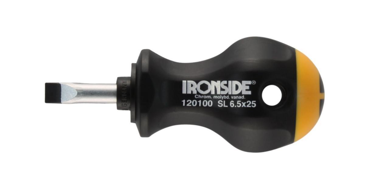 Kubbeskrutrekker Ironside Stubby Spor - Skrutrekker Stubby SL Ironside 25mm 6.5X1.2mm 120100