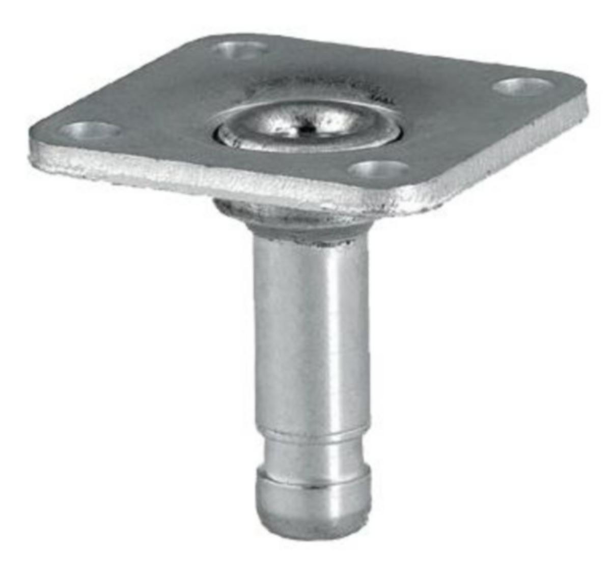Innfestingsdetaljer Tente - Plate til møbelhjul Tente Ø42x42/8 4stk/pk
