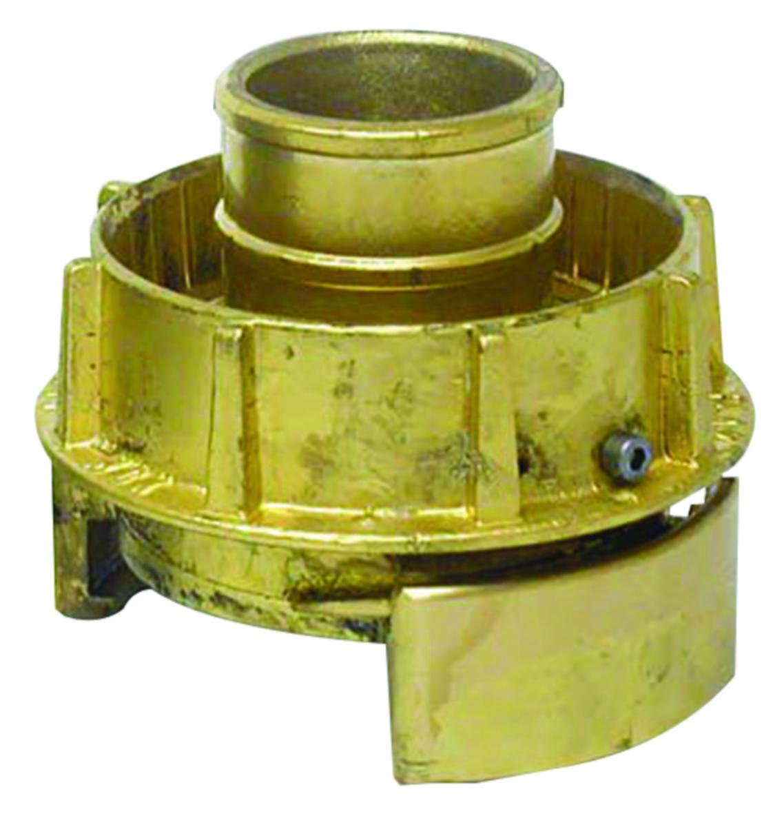 Nor-kobling messing med slangehals - 2 Nor-Kupl messing m/slange hals. lås nr. 1