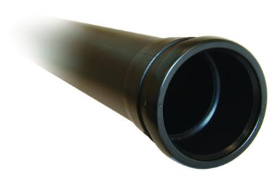 90 mm pp avl.rør m/muffe lgd. = 3 mtr - avløpsrør med muf...
