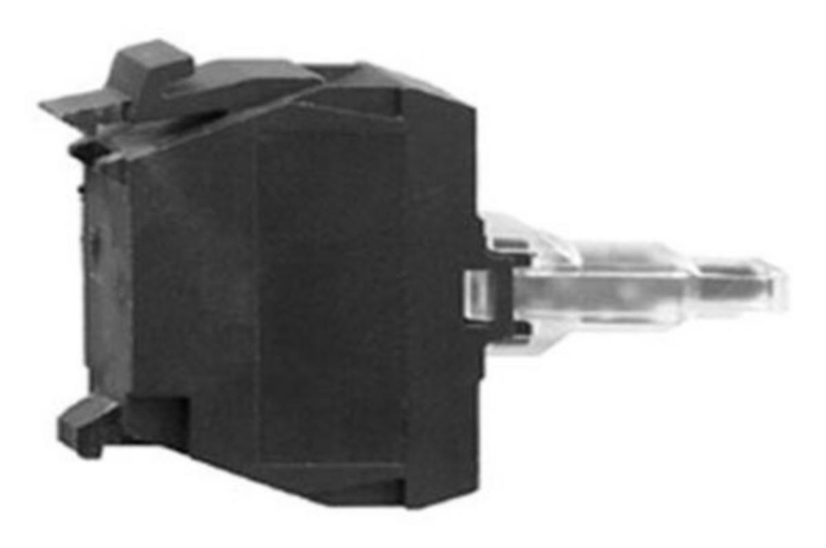 Kontakt og lampeelementer Schneider f/XALD og XALK trykknappbokser - Protected LED hvit 120 VAC
