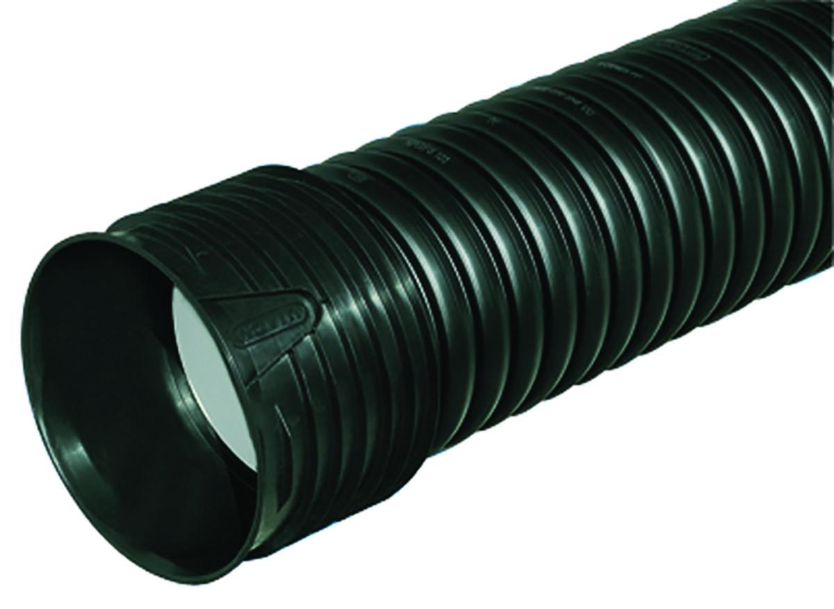 110/97 mm x-stream dv drensrør m/muffe u/pakn. l=6 mtr