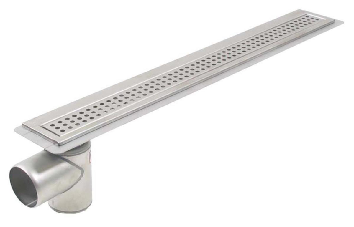 Designrenne for bakvegg Waterline, Blücher - Designrenne f/bakvegg L=900 mm Waterline m/smøremembranflens