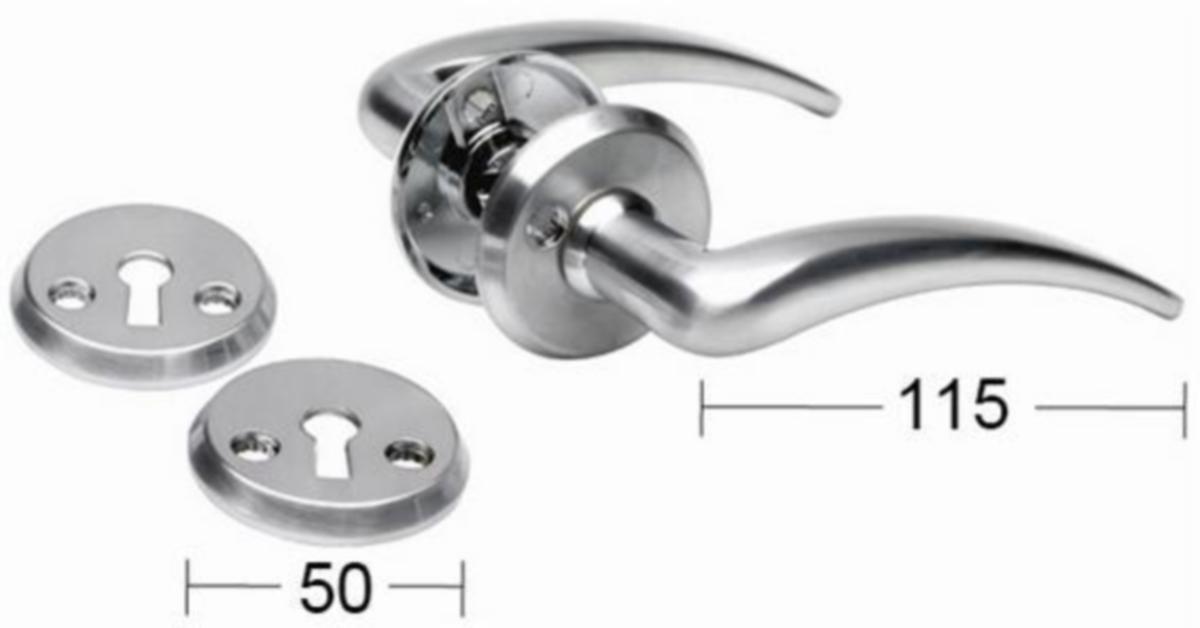 Dørvrider AA100 - Dørvrider AA100 CH mattkrom a-collection m/nøkkelskilt SB