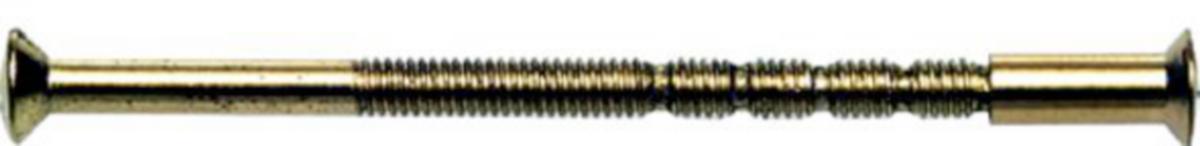Dørvriderskrue med hylsemutter - Dørvriderskrue sett M4 10 Habo 65mm polert messing SB2