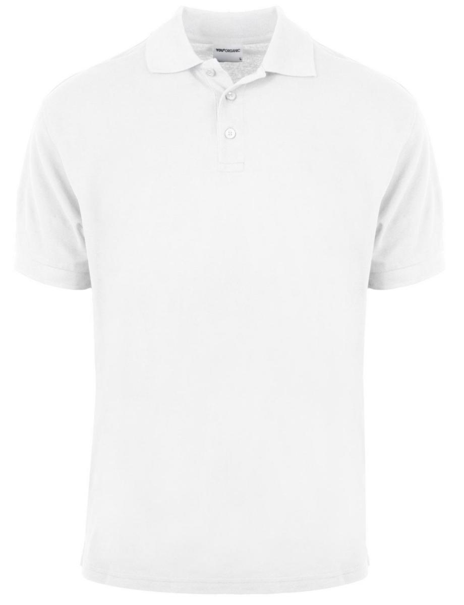 Piqueskjorte YOU® 6510 Organic GOTS - Piqueskjorte YOU 6510 Organic GOTS hvit str 4XL