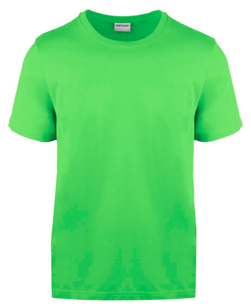 T-skjorte YOU® 6500 Organic GOTS - T-Skjorte YOU 6500 Organic GOTS limegrønn str 3XL