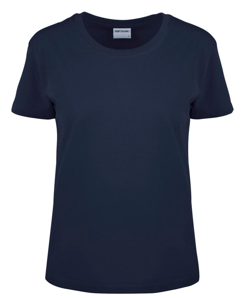 T-skjorte dame YOU® 6501 Organic GOTS - T-Skjorte dame YOU 6501 Organic GOTS marine str S