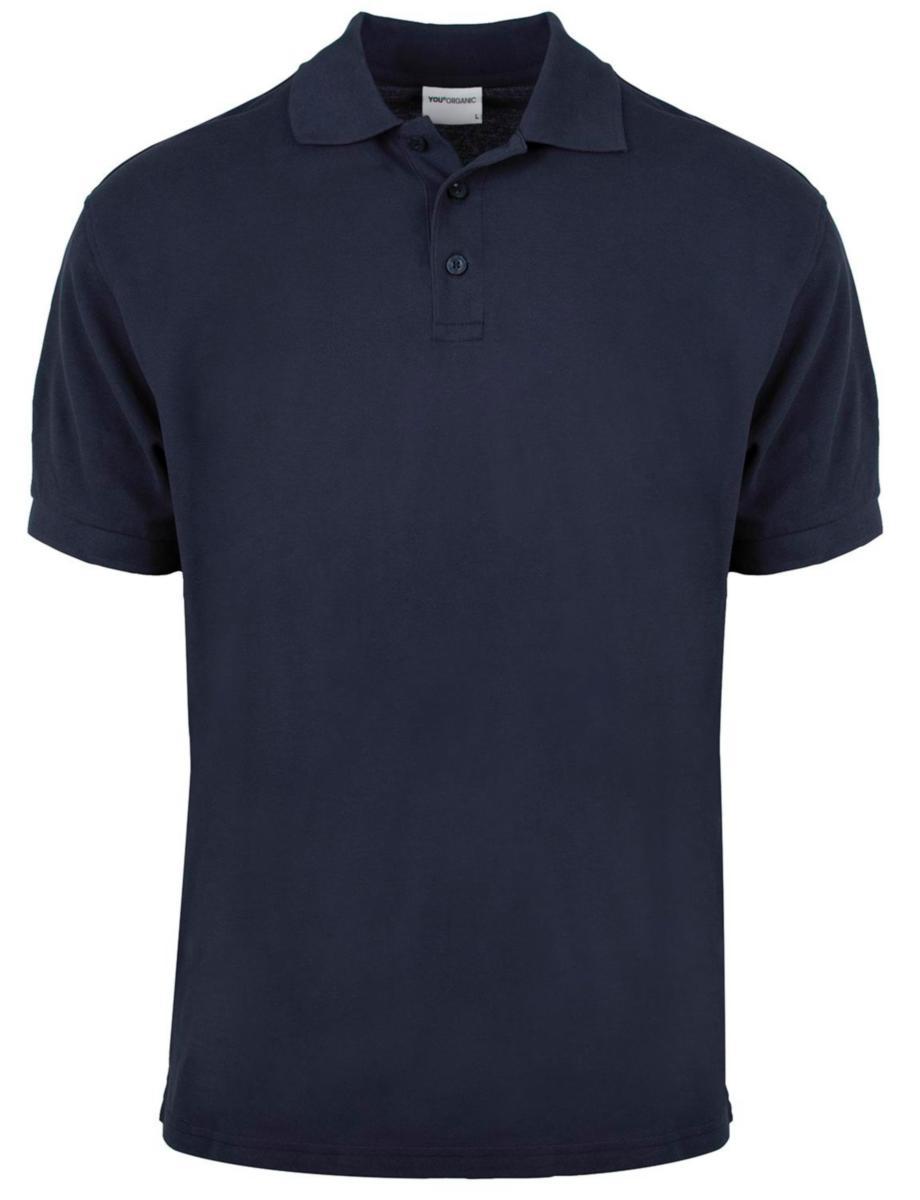 Piqueskjorte YOU® 6510 Organic GOTS - Piqueskjorte YOU 6510 Organic GOTS marine str 4XL